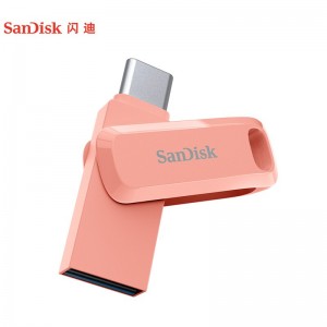 闪迪(SanDisk) 128GB Type-C USB3.1U盘DDC3 粉色 至尊高速酷柔 传输速度150MB/s 双接口 APP管理软件 SDDDC3-128G-Z46PC