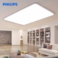 飞利浦（PHILIPS）LED吸顶灯 调光调色长方形照明灯具 怡轩 115W 银...