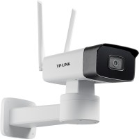 TP-LINK 无线监控摄像头 400万高清星光室外防水云台筒机 安防监控网络wifi手机远程 IPC745-D4(无电源)