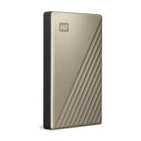 西部数据(WD) 5TB 移动硬盘 Type-C My Passport Ultra 2.5英寸 金色 机械硬盘 便携 密码保护 兼容Mac WDBFTM0050BGD-CESN