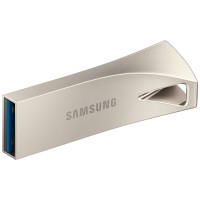 三星（SAMSUNG）128GB USB3.1 防水高速读写U盘金属外壳 BAR升级版+ 读速400MB/s 移动优盘（Gen 1）香槟银