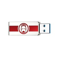 爱国者（aigo）64GB USB3.0 U盘 U330 金属旋转防护 银色