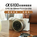 索尼（SONY）Alpha 6100 APS-C画幅微单数码相机 标准镜头套装 Vlog自拍视频 白色(A6100L/ILCE-6100L)