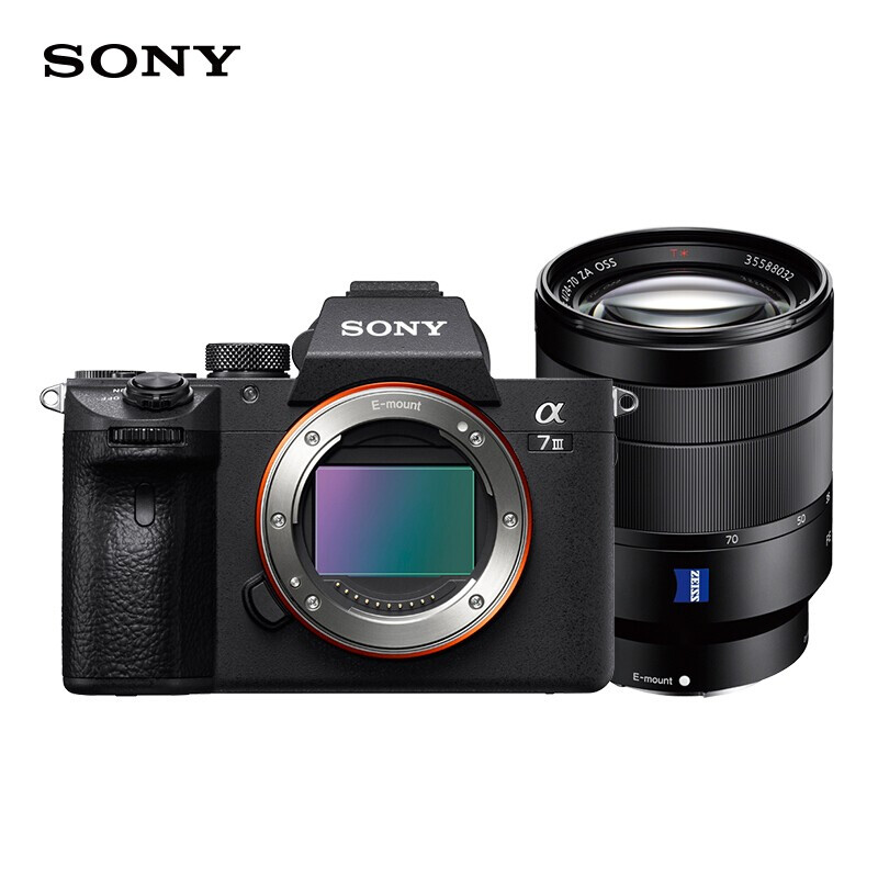 索尼（SONY）Alpha 7 III 全画幅微单数码相机 SEL2470Z蔡司镜头套装（约2420万有效像素 5轴防抖 a7M3/A73）