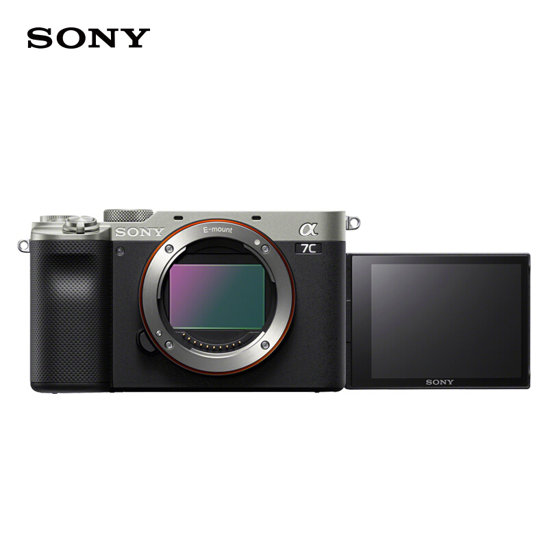 索尼（SONY）Alpha 7C 全画幅微单数码相机 轻便小巧 实时眼部对焦 银色 （A7c/a7c/a7c）