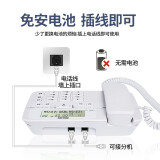 飞利浦(PHILIPS）电话机座机 固定电话 办公家用 来电显示 双接口 免电池 CORD118白色 办公伴侣HCD9889(118)TSD