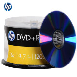 惠普（HP） DVD+R 光盘/刻录盘 空白光盘 16速4.7GB 桶装50片