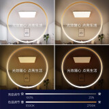 飞利浦（PHILIPS）LED吸顶灯 调光调色长方形照明灯具 怡轩 115W 银...