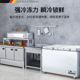 德玛仕（DEMASHI）卧式冰柜商用大容量 顶开门冷柜 572L冷藏冷冻可切换BG00069-XC02