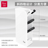 飞兹(fizz)文具笔筒斜插4格 桌面收纳办公用品 白色FZ21013