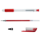 广博(GuangBo) 0.5mm红色 拔冒中性笔 办公签字笔 水笔12支装ZX9008R