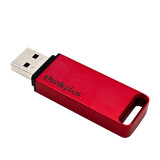 联想（thinkplus）64GB USB3.1 高速传输U盘 TU100系列 金属外壳 商务办公移动U盘 红色