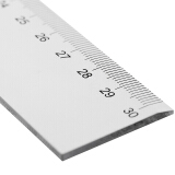 得力（deli） 不锈钢尺/塑料直尺子 测量绘图刻度尺子 办公用品 6230 塑...