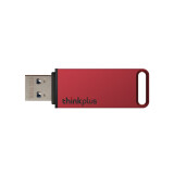 联想（thinkplus）64GB USB3.1 高速传输U盘 TU100系列 金属外壳 商务办公移动U盘 红色