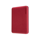 东芝(TOSHIBA) 2TB 移动硬盘 V10系列 USB3.2 2.5英寸 酒红 兼容Mac 轻薄便携 密码保护 轻松备份 高速传输