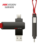 海康威视(HIKVISION) 128GB Type-C USB3.0(USB3.1 gen1)U盘X304C黑色 双接口高速优盘