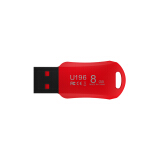 朗科（Netac）8GB USB2.0 U盘U196 黑旋风 黑红色小巧迷你加密...