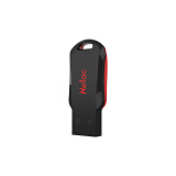 朗科（Netac）8GB USB2.0 U盘U196 黑旋风 黑红色小巧迷你加密...