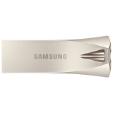 三星（SAMSUNG）128GB USB3.1 防水高速读写U盘金属外壳 BAR升级版+ 读速400MB/s 移动优盘（Gen 1）香槟银