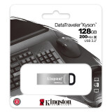 金士顿（Kingston）128GB USB 3.2 Gen 1 U盘 DTKN 金属外壳 读速200MB/s高速U盘 DTKN-128G