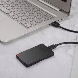 联想 thinkplus移动硬盘 USB3.2高速移动硬盘小巧便携读取400MB/S US100黑色【4T】