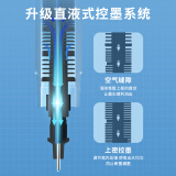 晨光(M&G)文具0.5mm黑色直液式走珠笔 速干直液式中性笔 水笔全针管Z1 学生/办公用品12支 ARPM2001