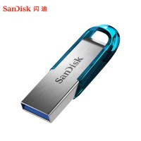 闪迪 (SanDisk) 64GB USB3.0 U盘CZ73酷铄 高速读取 时尚蓝色 